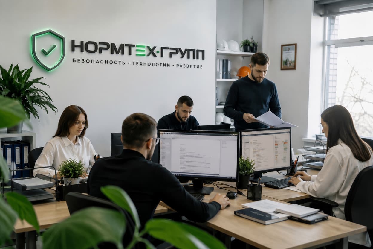 Команда НОРМТЕХ-ГРУПП в офисе
